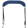 vidaXL 2 Bow Bimini Top Navy Blue 59.1x47.2x43.3"