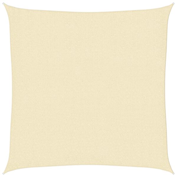 vidaXL Sunshade Sail HDPE Square 6.6x6.6' Cream