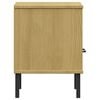 vidaXL Bedside Cabinet Brown Solid Pine Wood Small Bedside Cabinet