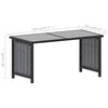 vidaXL Garden Lounge Set Dark Gray