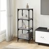 vidaXL Book Cabinet Gray Sonoma Engineered wood and steel Medium