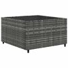 vidaXL Patio Lounge Set Gray, Dark Blue