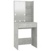 vidaXL Dressing Table Concrete Grey Engineered Wood Medium