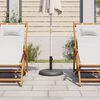 vidaXL Parasol Base Dark grey Plastic, Concrete, Iron 33 lb