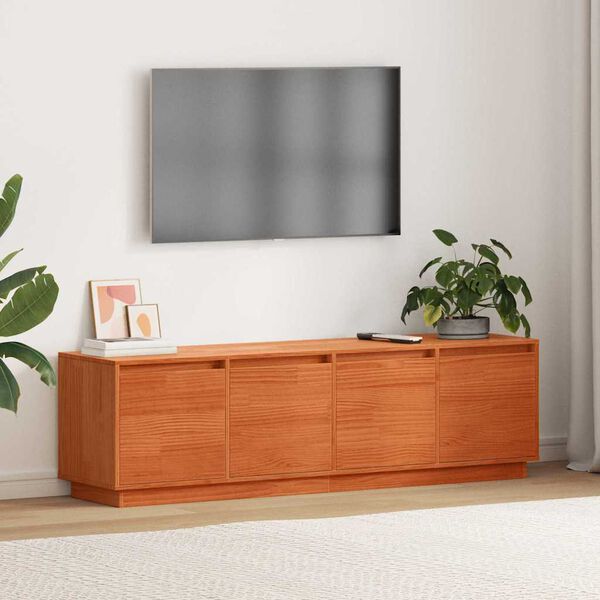 vidaXL TV Cabinet Brown 61.42 x 14.57 x 17.72 in Engineered Wood