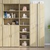 vidaXL Highboard Sonoma Oak Engineered Wood Tall Highboard Rectangular