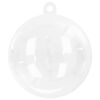 vidaXL Christmas Bauble Set 25 pcs Transparent Ø 3.94 in
