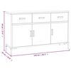 vidaXL Sideboard Brown Solid pinewood Medium Sideboard Rectangular