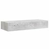 vidaXL Drawer Shelf Set of 2 Concrete Grey MDF 23.6 x 9.3 x 3.9 in