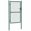vidaXL Fence Gate Steel 39.4x59.1" Green