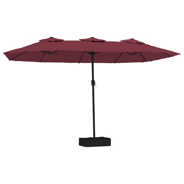 vidaXL Garden Parasol Bordeaux Red, Dark Grey