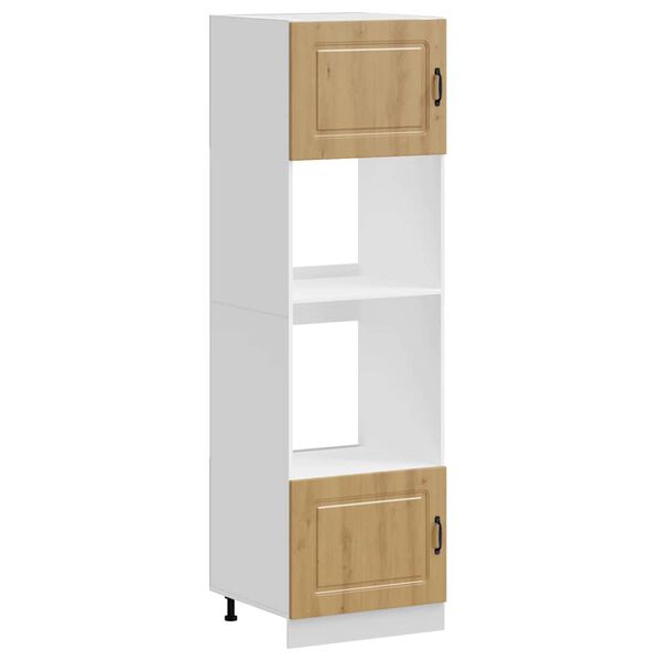 vidaXL Oven Cabinet Set of 2 Artisan Oak Engineered wood Compact