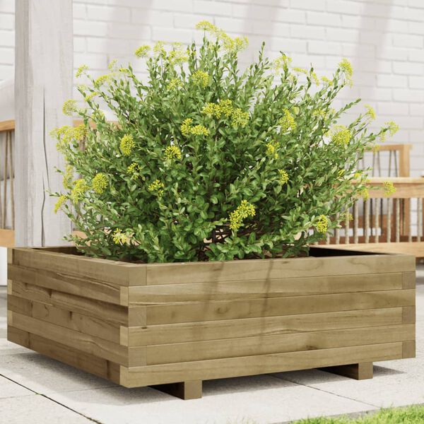 vidaXL Garden Planter Natural Pine Vacuum pressure treated pinewood