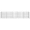vidaXL Gabion Raised Bed Silver Galvanized Steel 177.2x19.7x39.4 in