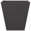 vidaXL Garden Planter Set of 2 Black Cold-rolled steel 11.8x11.8x11.8 in