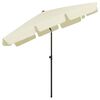 vidaXL Beach Parasol Sand Yellow 78.7"x49.2"