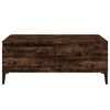 vidaXL Coffee Table Smoked Oak Engineered wood, metal