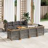 vidaXL Garden Sofa Set Grey PE rattan Large Modular Garden Sofa Set