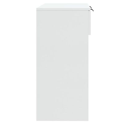 vidaXL Console Table High Gloss White 35.4"x14.2"x29.5" Engineered Wood