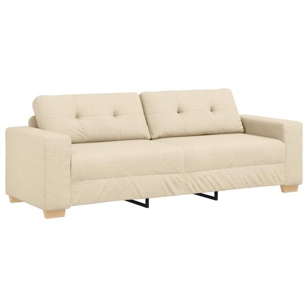 vidaXL Sofa Cream 87.01 x 30.71 x 31.50 in Fabric