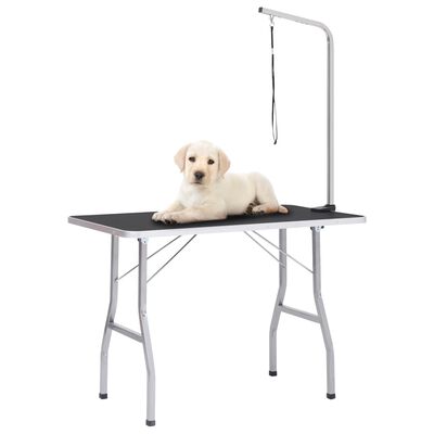 vidaXL Adjustable Dog Grooming Table with 1 Loop