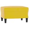 vidaXL Sofa Chair With Footstool Yellow