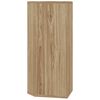 vidaXL Corner Bathroom Mirror Cabinet Oak