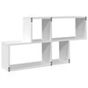vidaXL Wall Shelf White Engineered wood Medium Floating Shelf