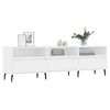 vidaXL TV Cabinet White Engineered wood, Iron 59.1 in x 11.8 in x 17.5 in