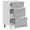 vidaXL Bottom Cabinet Grey Sonoma Engineered Wood 15.7x18.1x32.1 in