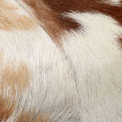 vidaXL Stool Genuine Goat Leather 15.7"x11.8"x17.7"