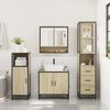 vidaXL Bathroom Furniture Set Sonoma oak Engineered wood, metal Medium