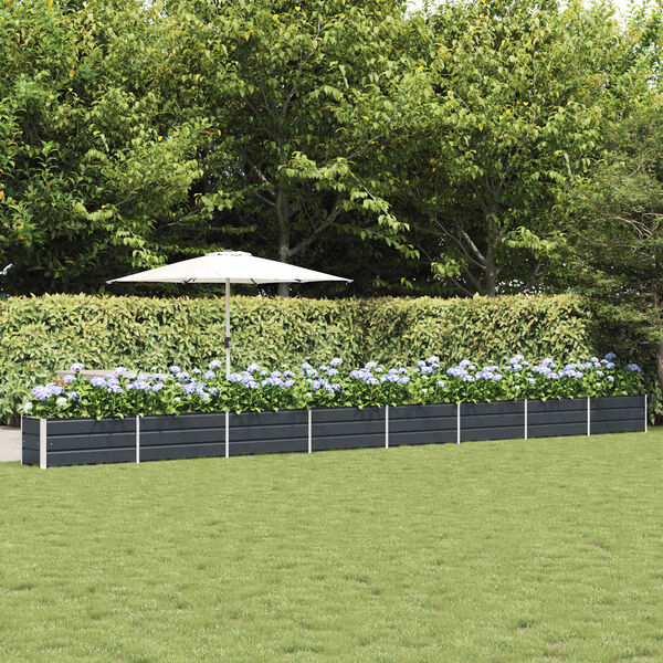 vidaXL Planter Anthracite 480 x 50 x 45 cm Galvanised Steel