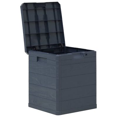 vidaXL Patio Storage Box 23.8 gal Anthracite