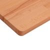 vidaXL Table Top Natural Beech Solid Beech Wood 19.7 x 19.7 in