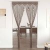 vidaXL Macrame Curtain Taupe 55.1x94.5" Cotton