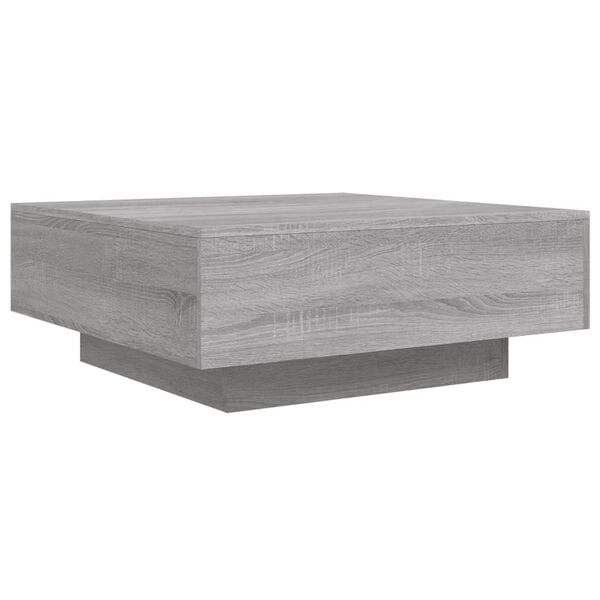 vidaXL Coffee Table Gray Sonoma Engineered wood 31.5x31.5x12.2 in