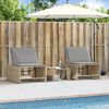 vidaXL Sun Lounger Beige, Light Grey