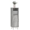 vidaXL Bathroom Cabinet Grey sonoma Engineered wood, iron Tall