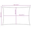 vidaXL Sunshade Sail Oxford Fabric Rectangular 9.8x19.7' White