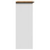 vidaXL Hallway Cabinet White and Brown Solid pine wood, engineered wood