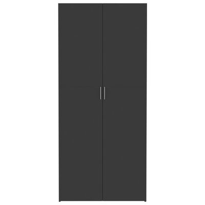 vidaXL Storage Cabinet Gray 31.5"x14"x70.9" Engineered Wood