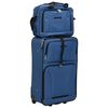 vidaXL 5 Piece Travel Luggage Set Blue Fabric