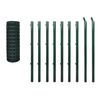 vidaXL Euro Fence Steel 32.8'x4.9' Green