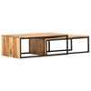 vidaXL Coffee Table Set of 2 Brown