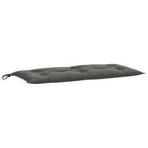 vidaXL Garden Bench Cushion Melange Dark Grey 100% Polyester