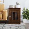 vidaXL Dog Crate Furniture Brown Oak Engineered wood, Steel Medium