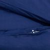 vidaXL Duvet Cover Set Navy blue 100% Cotton 88.6 x 86.6 in Light Weight