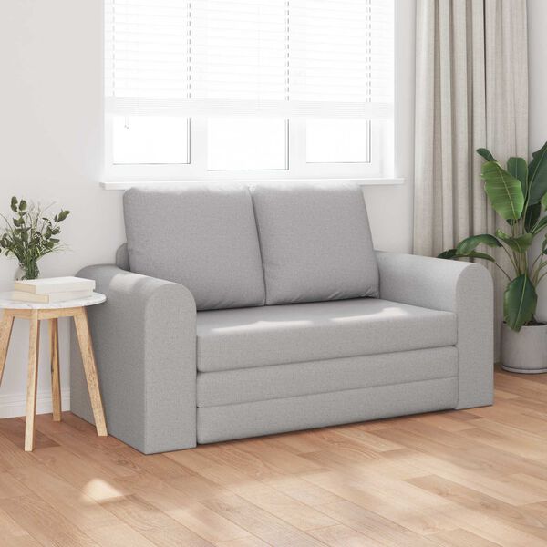 vidaXL Sofa Bed Cloud Grey 58.27 x 27.95 x 32.68 in Fabric