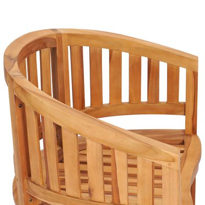 vidaXL Banana Chair Solid Teak Wood